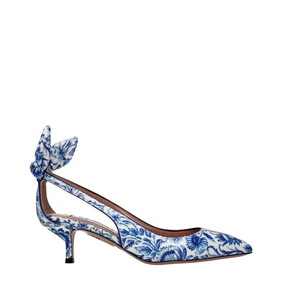 Aquazzura Shoes - Aquazzura Blue Paillettes High Heel Women's Pumps